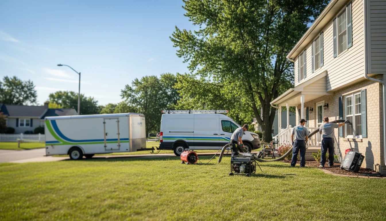 Flooded Basement Restoration And Cleanup With Repair in Kirkersville, OH near me